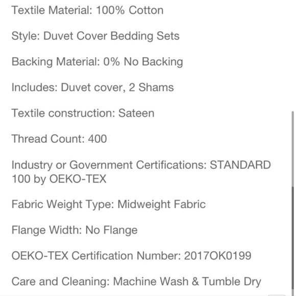 Threshold performance sheet set King size NWT 400 thread count - Picture 4 of 5